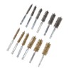 12PCS Bore Brush Copper and Iron 304 Stainless Steel Bristles