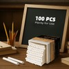 Dustless White Chalk 100PCS, Non-Toxic Classroom Chalks for Teachers &