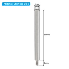 PATIKIL 12pcs M3 Standoffs, M3 50+6mm Spacer Standoffs Steel Threaded Standoffs Screws Kit 3mm ID 5mm OD Metric Male Female Thread Adapters for Circuit Board PCB RC Drones Motherboard