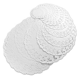 Doilies Pack of 2000 Round Diameter 9 cm – White