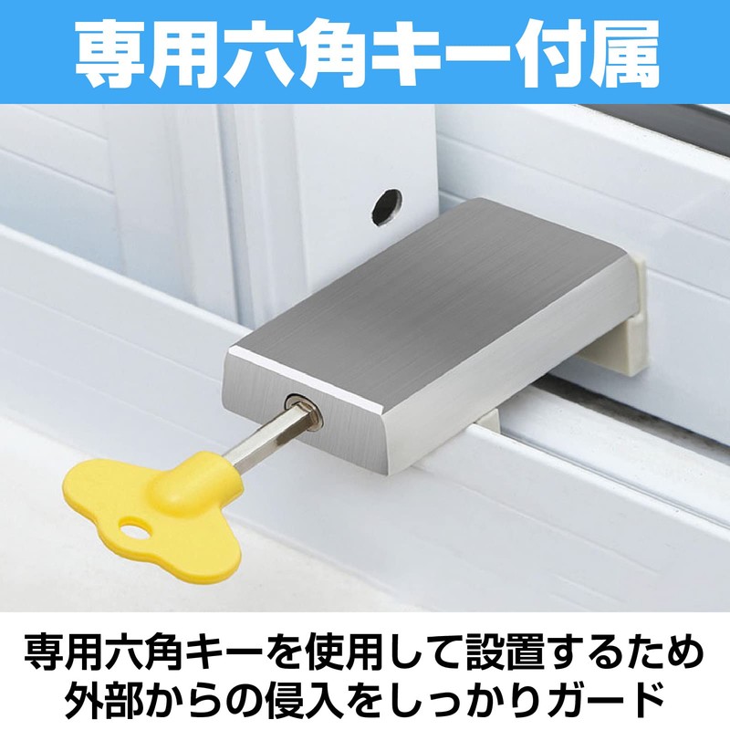 Saki & Masa Window Lock Sash Stopper with Tool for