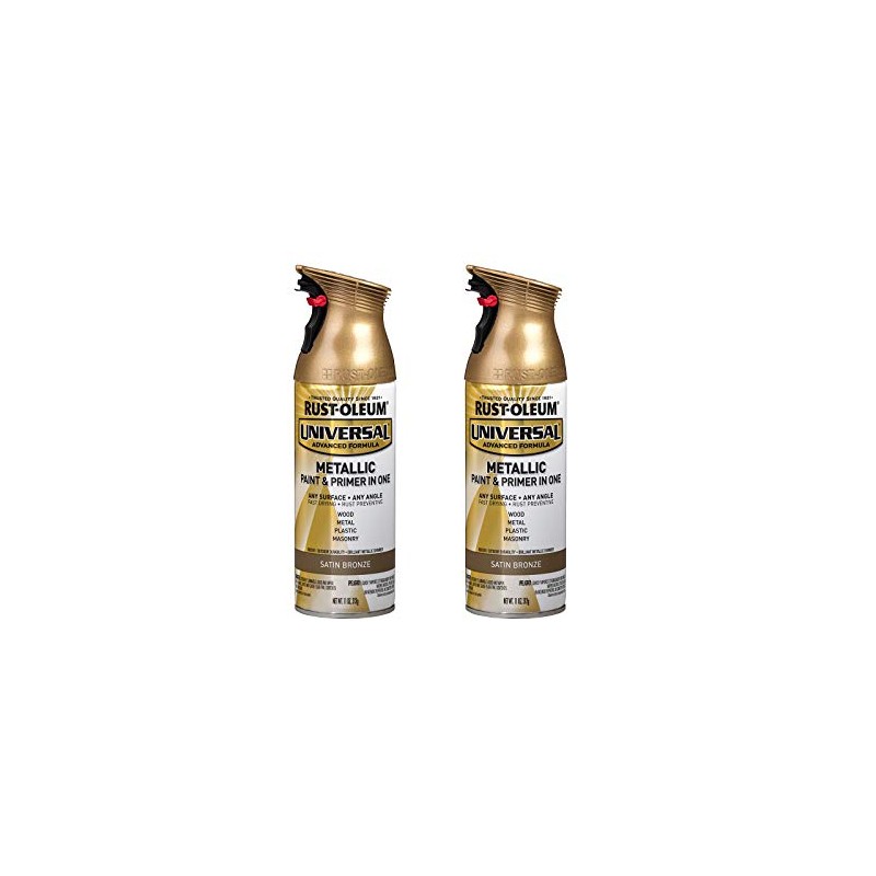 Rust-Oleum 314560-2PK Universal All Surface Metallic Spray Paint, 11 oz,