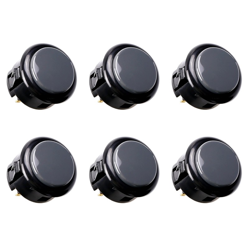 SANWA 6 pcs OBSF-30 Original Push Button 30mm - for
