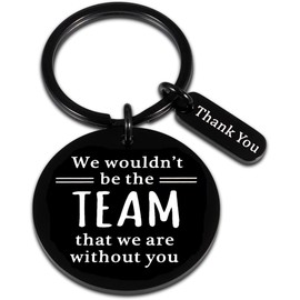 Employee Appreciation Coworker Leaving Gifts Thank You Keychain Office Gifts for Women Men Boss Leader Mentor Team Gifts for Coach Bosses Day Retirement Going Away Farewell Goodbye Christmas Presents