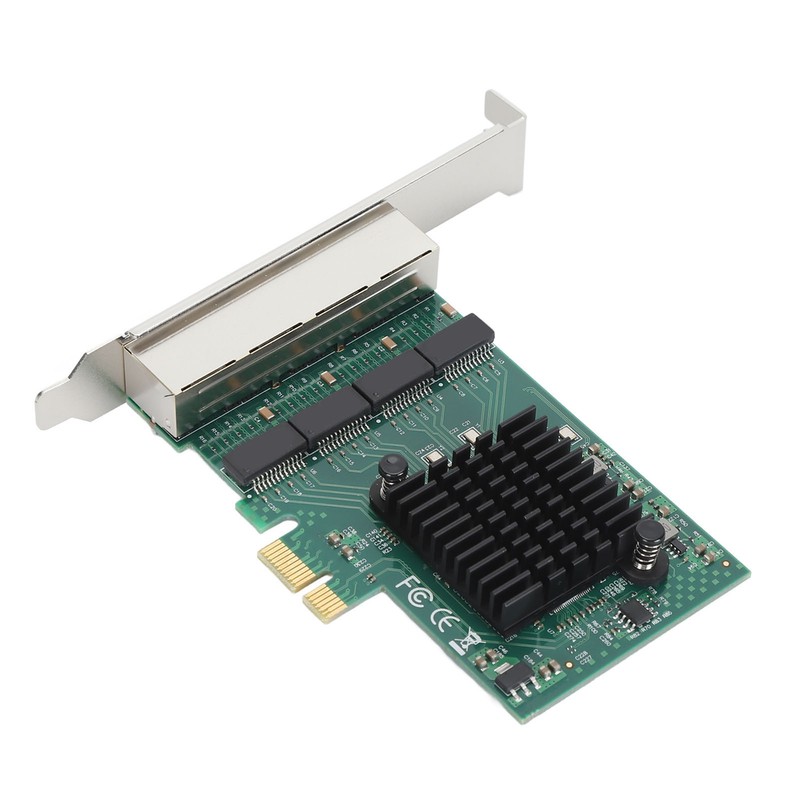 PCIe X1 Network Card 4 RJ45 Port 1000M High Speed