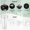 Blender Replacement Parts, 2pcs 24oz Cups with to-Go Lids and