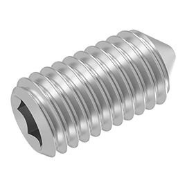 SECCARO 20 Pcs M6 x 12mm Stainless Steel V2A VA A2 DIN 914 ISO 4027 Hex Socket Set Screw