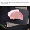 Quick Defrosting Tray, Black Home Restaurant Kitchen Aluminum Alloy Mellow