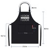 APRONPANDA Cotton Aprons for Women Men, Funny Kitchen Cooking Aprons