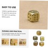 Abaodam Exquisite Small Dice, Pure Copper Unique 6 Sided Dice,