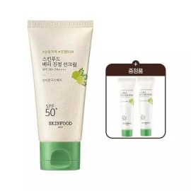 Skinfood [스킨푸드][비건 무기자차]베리 진정 선크림 50ml 15ml 2 Skin Food Vegan Sun Cream Berry Soothing 50ml 15ml