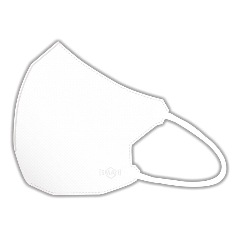 Advanced 3D Non-Woven Mask, Light White, Large Size, Approx. 6.0