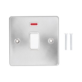 Wall Plate Switch 1‑Gang Light Switch Cover Plate with Indicator Light for High Current Appliances  20A