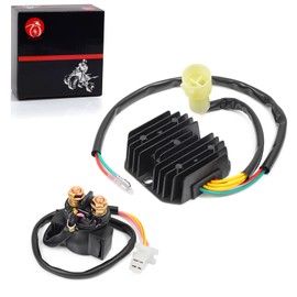 Voltage Regulator Rectifier & Starter Relay Solenoid Compatible with Honda 300FW Fourtrax 300 TRX300 TRX300FW 1993-2000 31600-HC5-970 35850-HC4-000