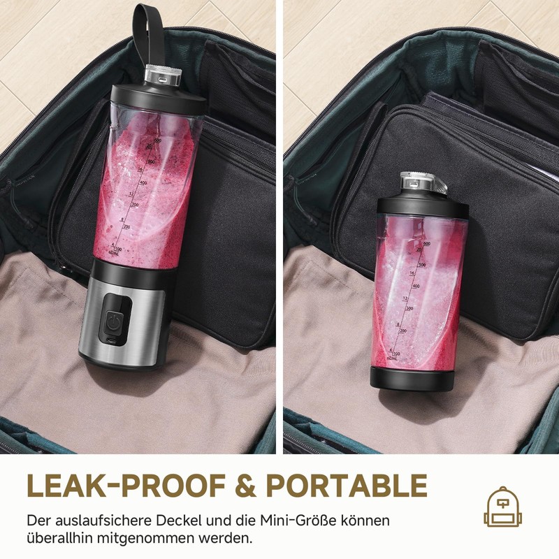 AMZCHEF Portable Mixer for Milkshake Minimixer