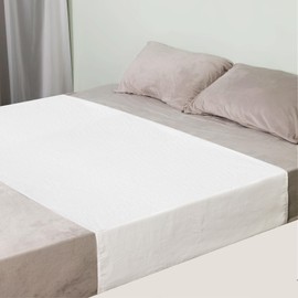 OUTCREATOR® - Almohadilla de cama estilo sillín con laterales enrollables, absorbente, impermeable, lavable y reutilizable, protector de colchón acolchado de alta calidad para adultos, niños pequeños,
