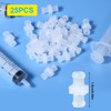25pcs Syringe Adapter, Clear Female Luer Lock Luer Coupler Connector