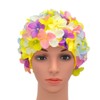 Medifier Women's Vintage Floral Leaf Retro Swimming Cap
