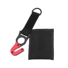 DiveTec Premium Aluminum Safety Line Cutter – Compact Blade with Interchangeable Ceramic Blades & Durable Nylon Sheath