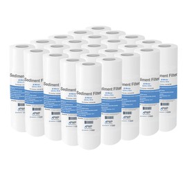 Sediment Melt Blown Water Filter Cartridge Standard 2.5x10" 20 Micron 25 Pack
