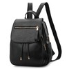DIRRONA Women's Backpacks Casual Daypacks Anti-Theft Ladies Rucksack Waterproof PU