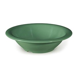 GET B-127-FG Melamine Narrow Rim Fruit/Dessert Bowl, 12 Ounce, Rainforest Green (Set of 12)