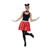Multi-Purpose Carnival Costume Skirt, Red with White Polka Dots, 38/40,