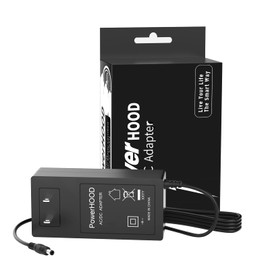 PowerHOOD 12V AC/DC Adapter Compatible with TP-Link Deco X90 X5700 X95 AX7800 X68 AX3600 X3600 W7200 Tri-Band Mesh Wi-Fi 6 System T120250-2B4 12VDC DC12V 12.0 Volts +12V Power Supply Cord Charger PSU