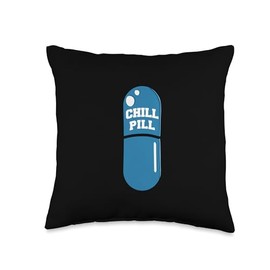 Chill Pill Throw Pillow