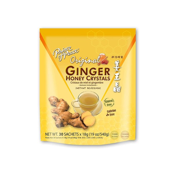 Prince of Peace Instant Ginger Honey Crystals, 30 ct Bags