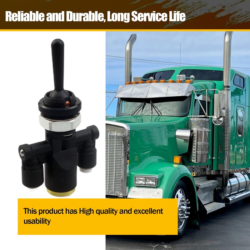 Air Window Toggle Valve Switch 1/4 818-0007-000 Fit for Peterbilt