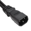 IEC320 C14 Male to C5 and Female Power Cord C14