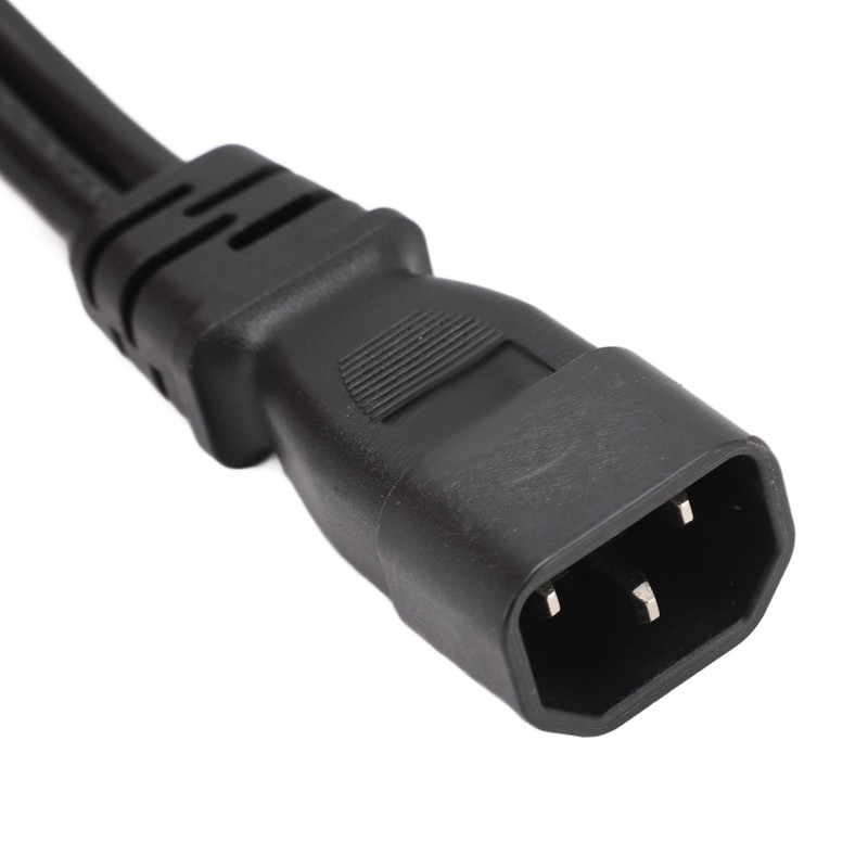 IEC320 C14 Male to C5 and Female Power Cord C14