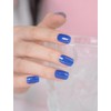 XT Semi Cured Gel Nail Strips (Dazzling Blue) Solid Glitter