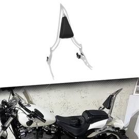 cooideamoto Detachable Sissy Bar 22" Passenger Backrest Pad Fit For Harley Softail Fat Boy FLFBS 2018-2023 Breakout FXSB 2013-2023 (Chrome)