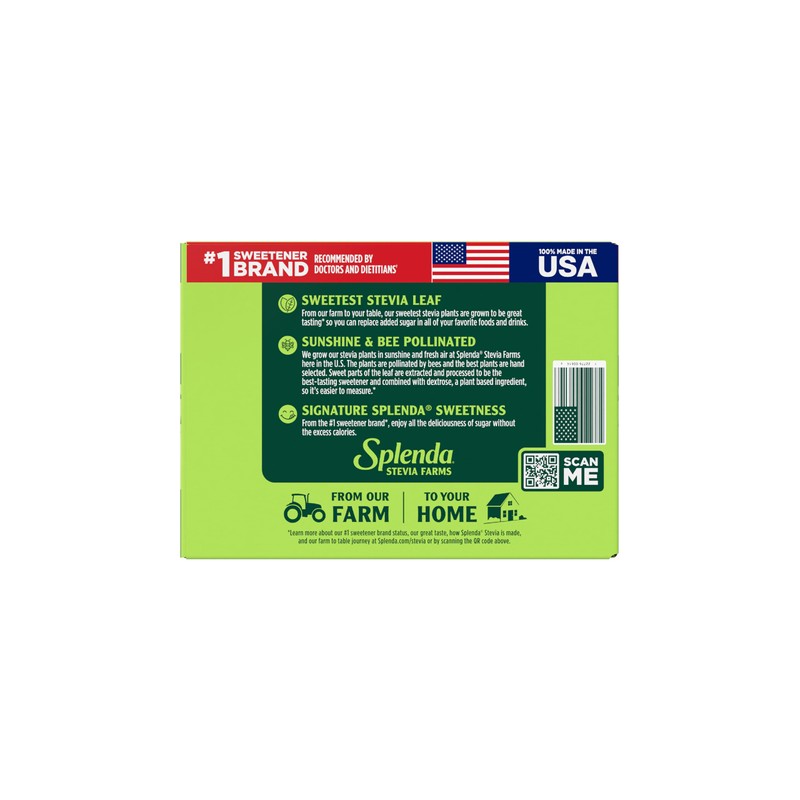 SPLENDA Stevia Zero Calorie Sweetener, Plant Based Sugar Substitute Granulated
