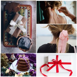 WedDecor Grosgrain Rainbow Ribbon for Gift Wrapping, 15mm x 10m Solid Polyester Ribbon Perfect for Wedding Decor, Sewing, Dresses, DIY Crafts Floristry, Events, Scrapbooking Decorations