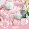 Wokceer Cheesecloth Table Runner 2Pack 10FT Blushing Pink Christmas Boho