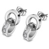 Lotus Style Earrings Silver LS1981-4/1 Stainless Steel Women's Stud Earrings