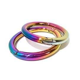 Cuffstore 8.5" Rainbow Elliptical Leg Irons Ankle Restraint