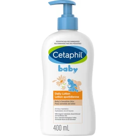 Cetaphil Baby Daily Lotion with Organic Calendula - 24hr Hydration - Sweet Almond and Sunflower Oils - 400ml Pump