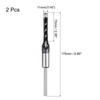 sourcing map 2pcs Square Hole Drill Bit 11mm(7/16") High Carbon
