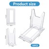 YUESIKJ Pack of 10 Acrylic Stands, Plastic Plate Stands, Adjustable