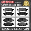 SIPAUTEC Carbon-Fiber Ceramic Brake Pads For Chevy Traverse GMC Acadia