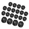 Hihaha Wheel Lug Nut Covers/for Car/Plastic / 1 Set Black