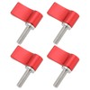 LT Easiyl 4PCS Male Threading Adjustable Screw M5 17mm Adjustable