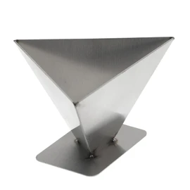 Alipis Efficient Rice Pudding Shaper Stainless Steel Triangle Mold Simplify Making Random Pattern 13x13x8.5cm