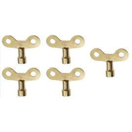 Jowxsx 5 Pcs Golden Radiator Plumbing Bleed Bleeding Key Solid Brass Radiator Plumbing Keys Metal For Venting Air Switch Spool Radiator Keys For Bleeding Old Home Radiator Wrenches Hand Tools
