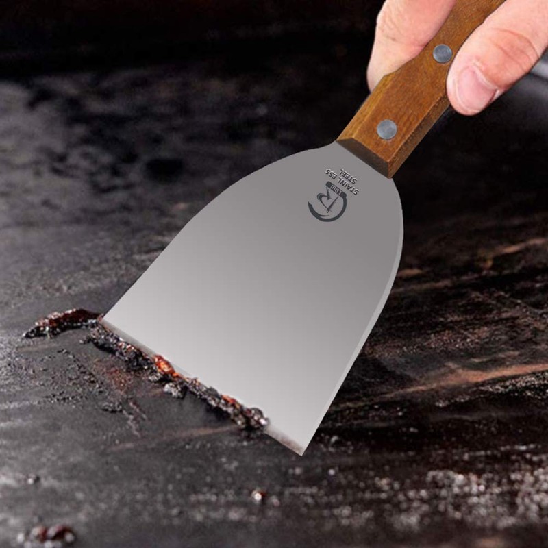 LRui Griddle Scraper Heavy Duty Grill Scraper Set with 5