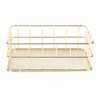 Nivvity Wire Mesh Basket, Golden Iron Storage Basket Multifunctional Wire